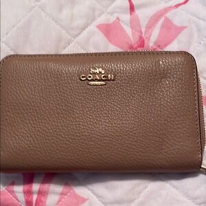 Coach Tan Leather Wallet